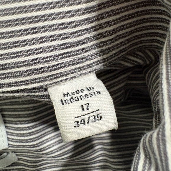 Calvin Klein Black and White Striped Shirt - Picture 4 of 7